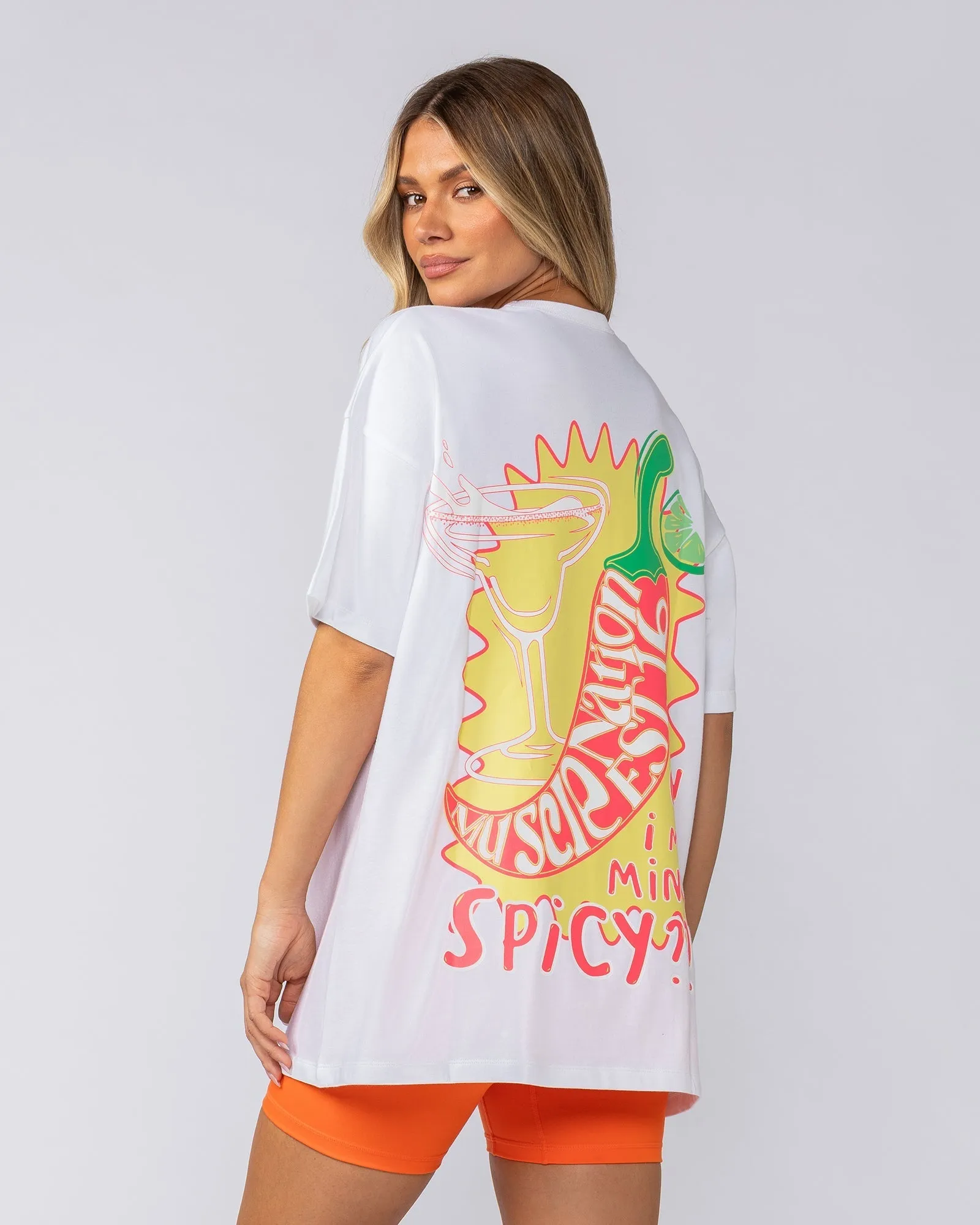 Spicy Oversized Tee - White