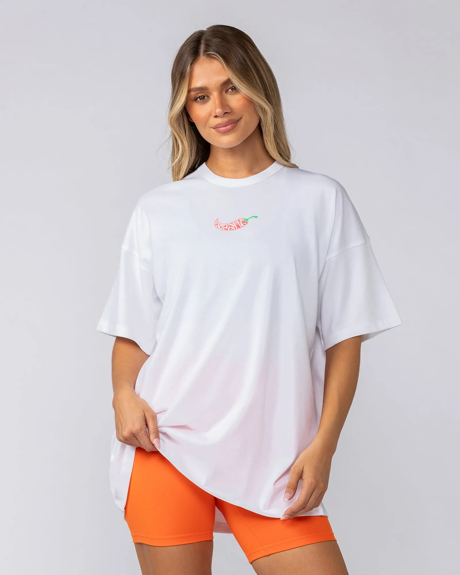 Spicy Oversized Tee - White