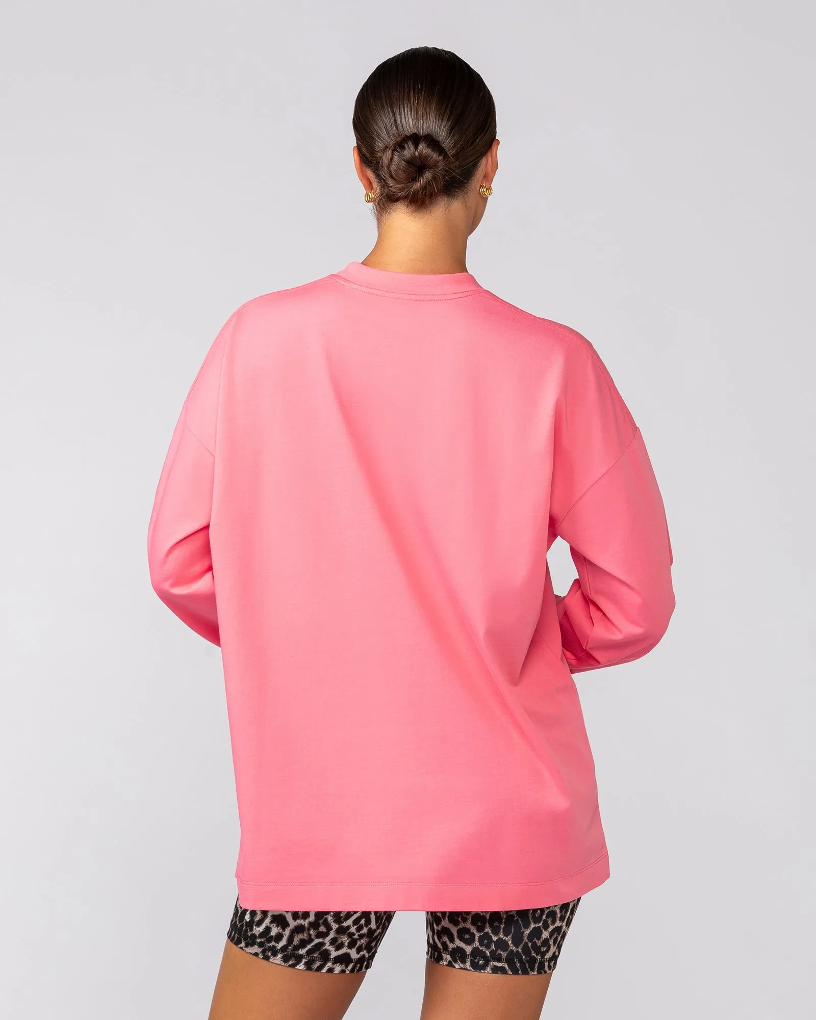 Stats Oversized Long Sleeve Tee - Calypso