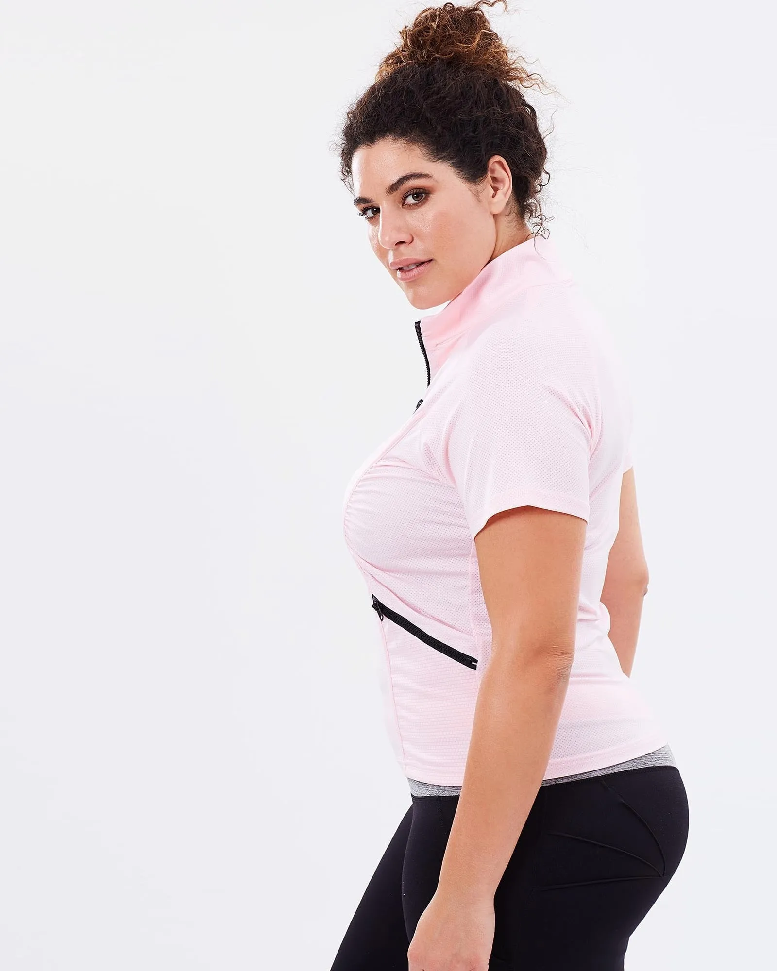 Stay Cool Short Sleeve Top - Blush
