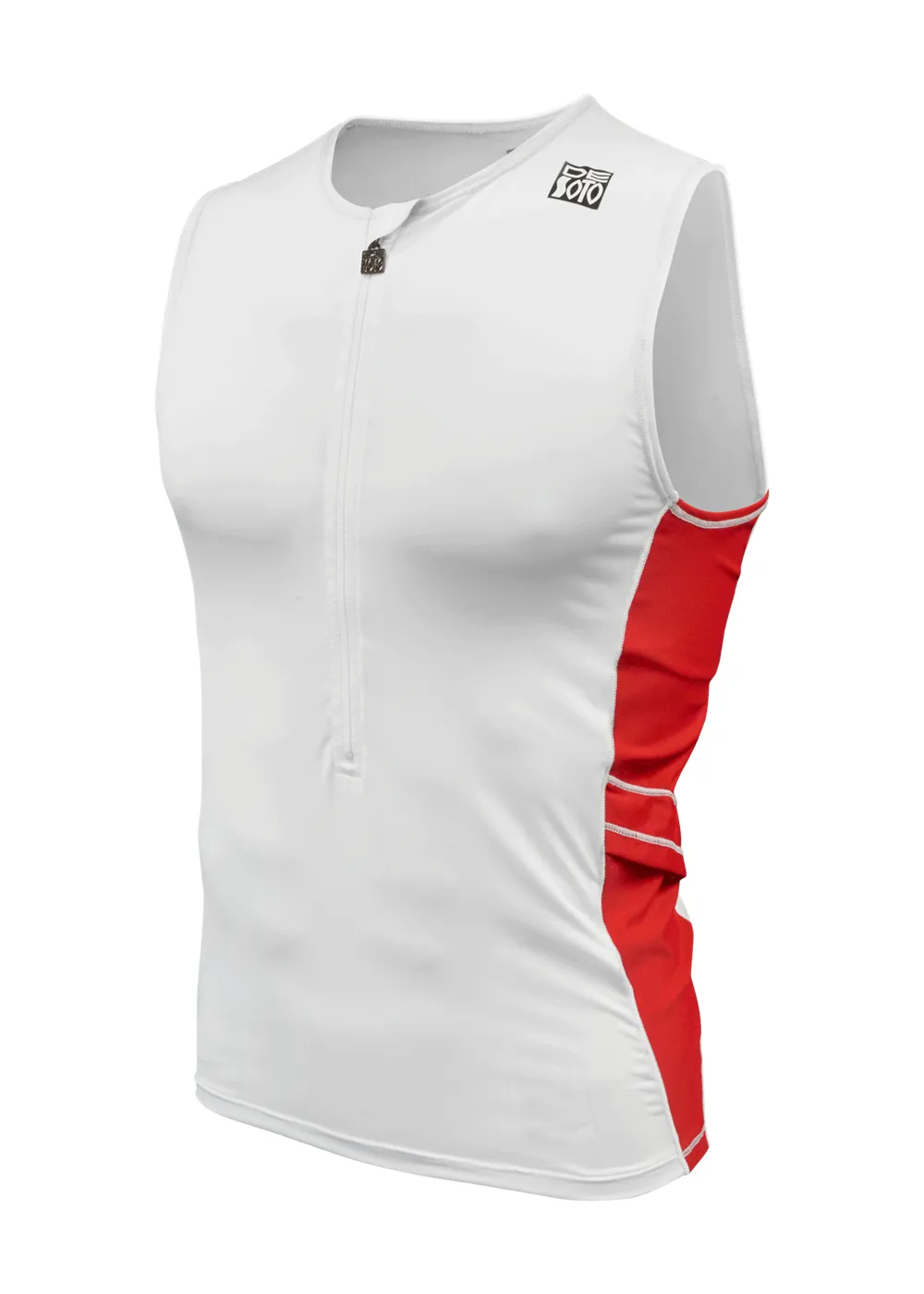 Top con media cremallera y enfriador de piel para hombre