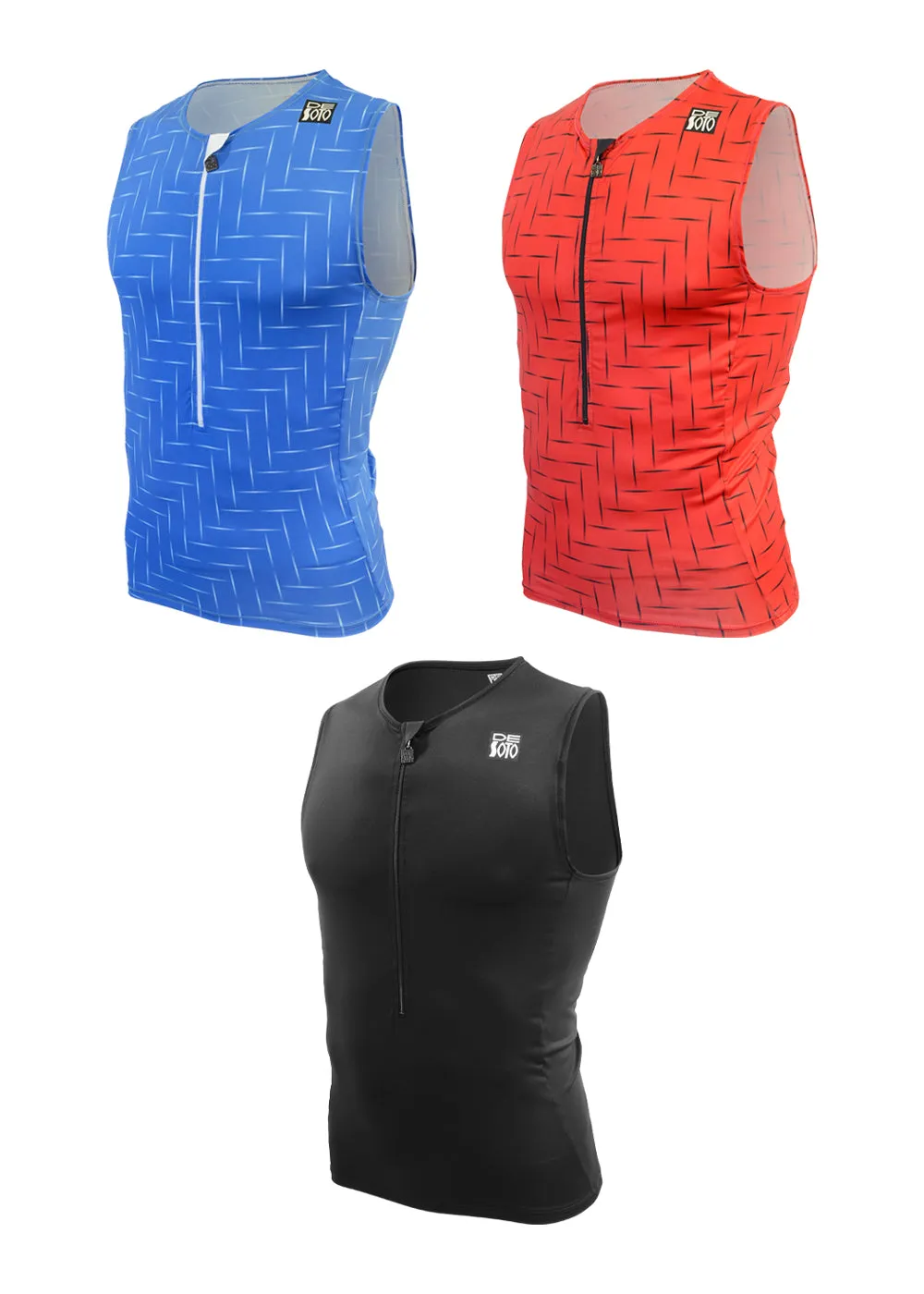 Top con media cremallera y enfriador de piel para hombre