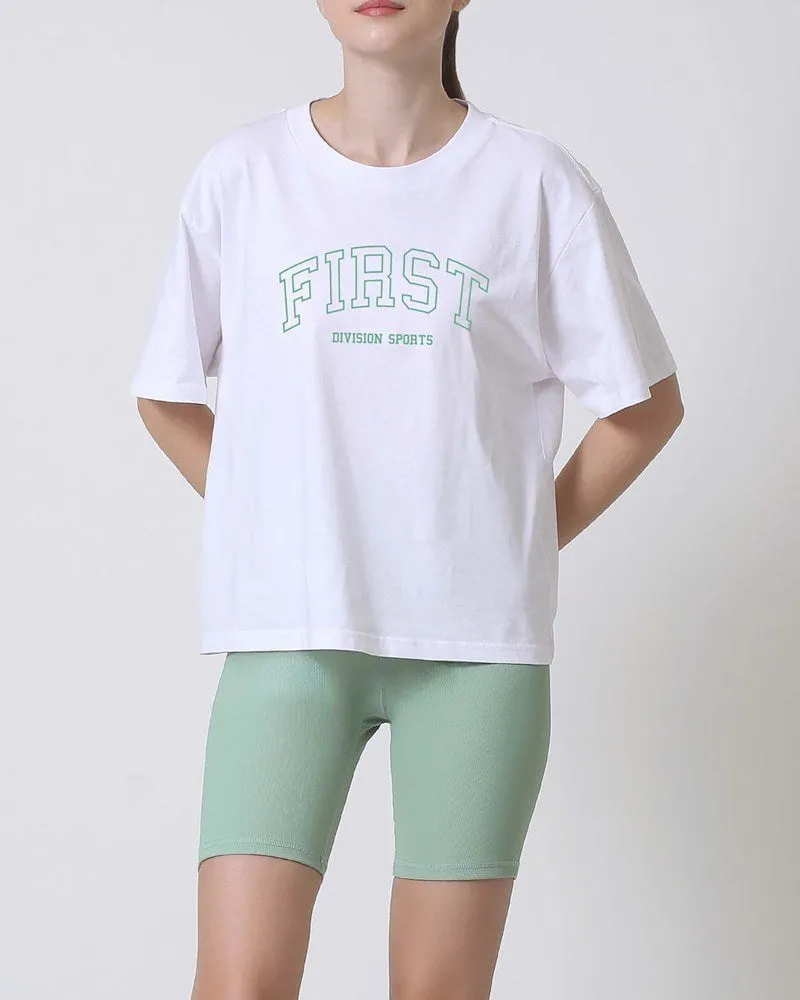 Varsity Tee - White/Green