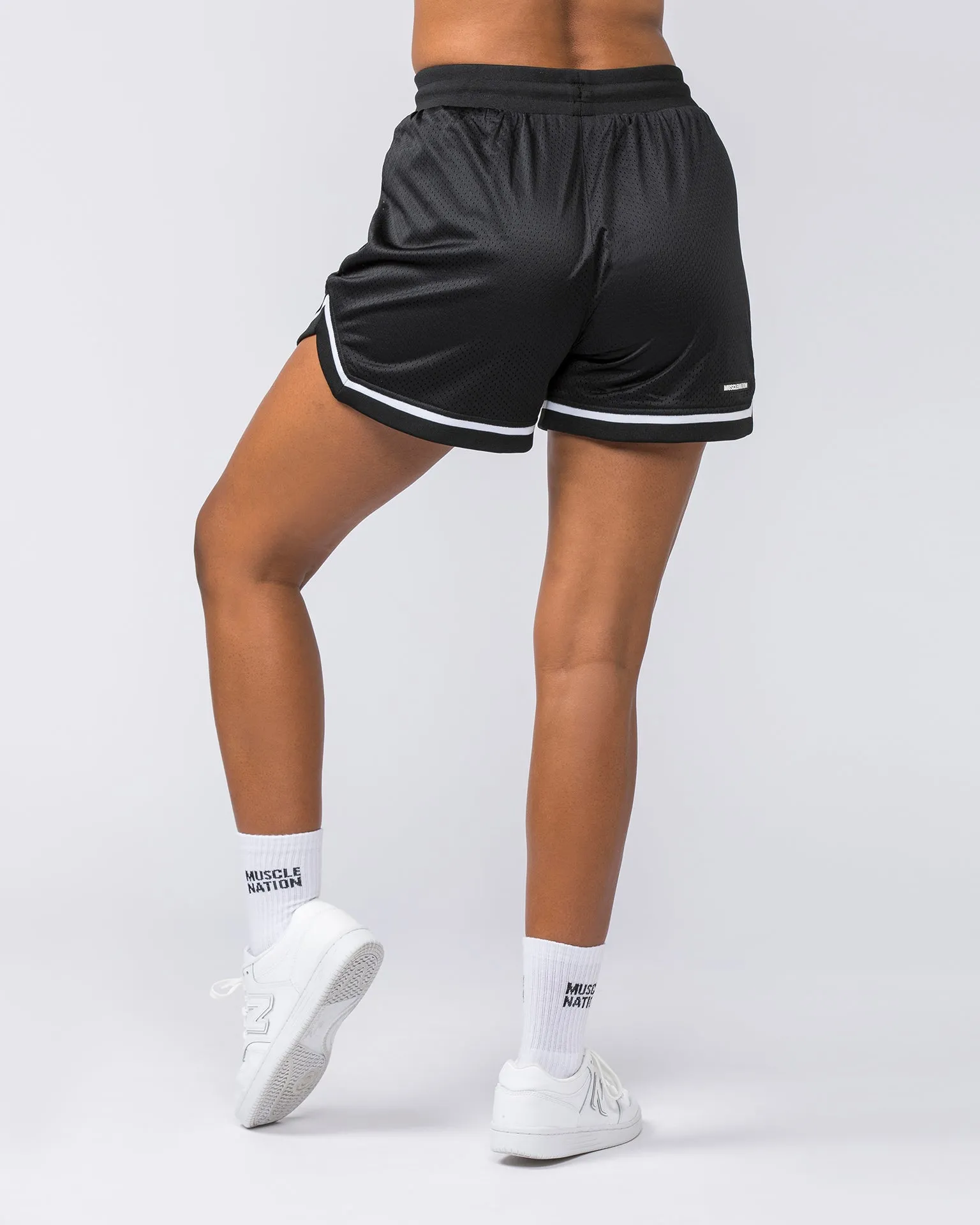 Womens 4'' Basketball Shorts - Black