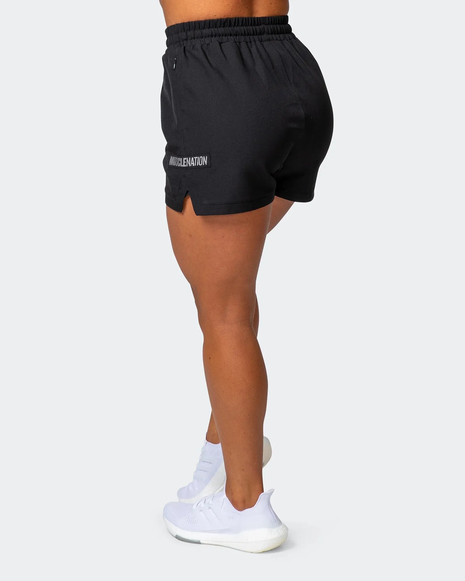 WOMENS ELEVATE ACTIVE SHORTS Black