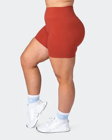 Zero Rise Everyday Bike Shorts - Burnt Orange