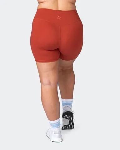 Zero Rise Everyday Bike Shorts - Burnt Orange