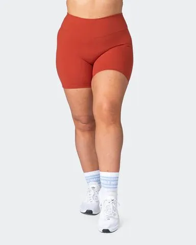 Zero Rise Everyday Bike Shorts - Burnt Orange