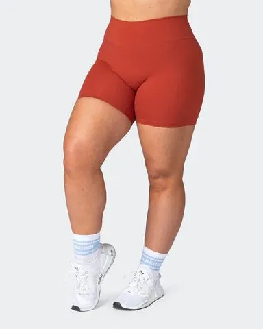 Zero Rise Everyday Bike Shorts - Burnt Orange