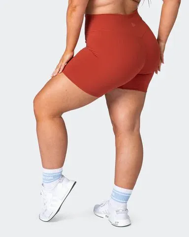 Zero Rise Everyday Bike Shorts - Burnt Orange