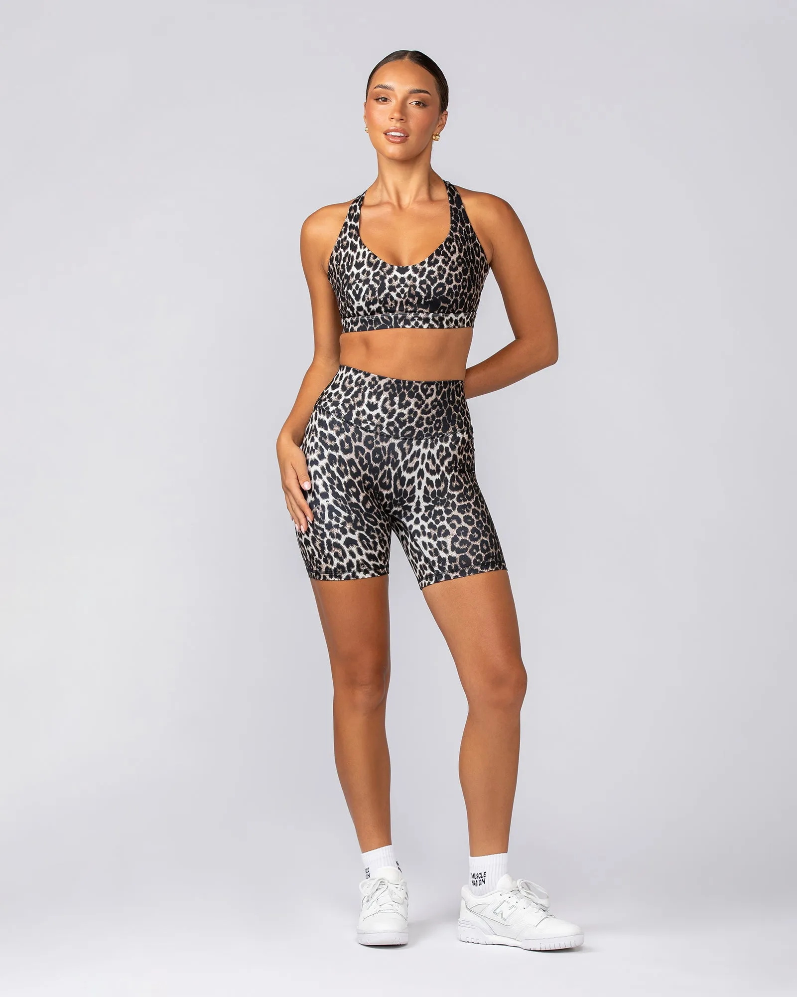 Zero Rise Everyday Bike Shorts - True Leopard Print
