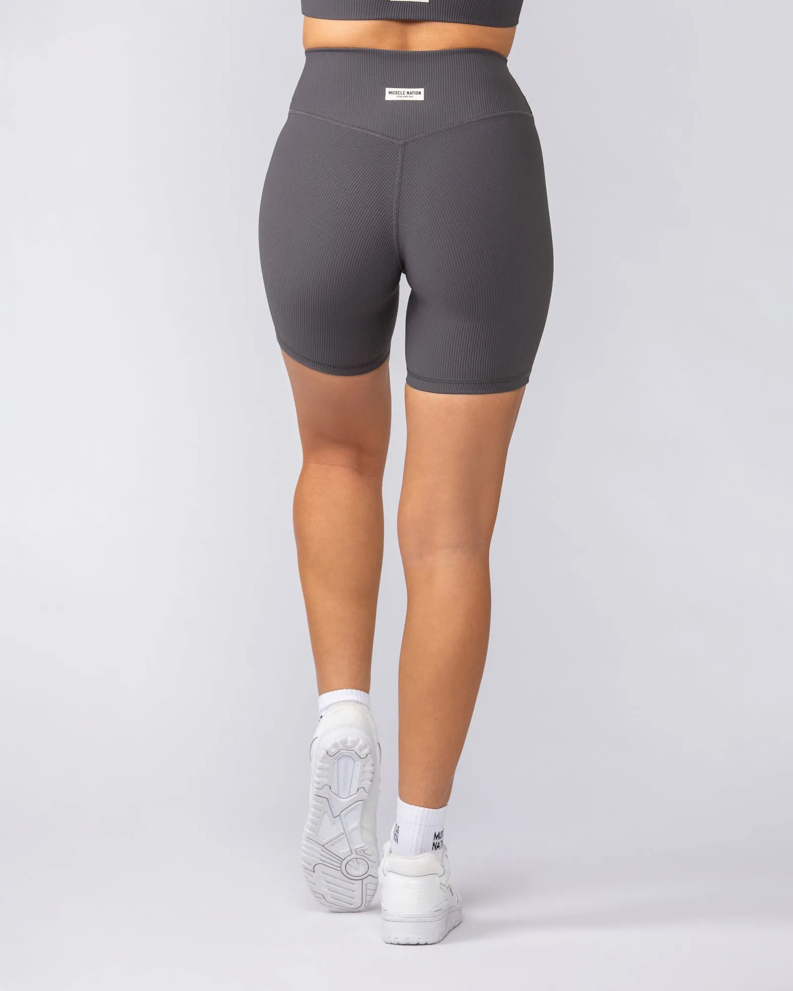Zero Rise Rib Bike Shorts - Phantom