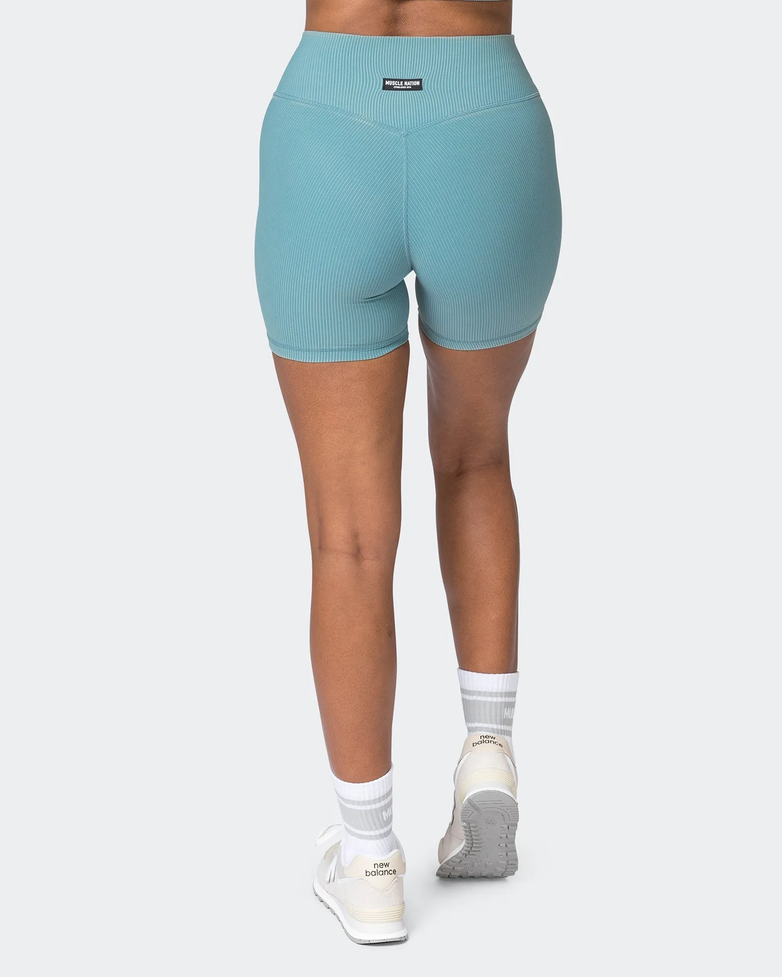 Zero Rise Vintage Rib Midway Shorts - Washed Harbour