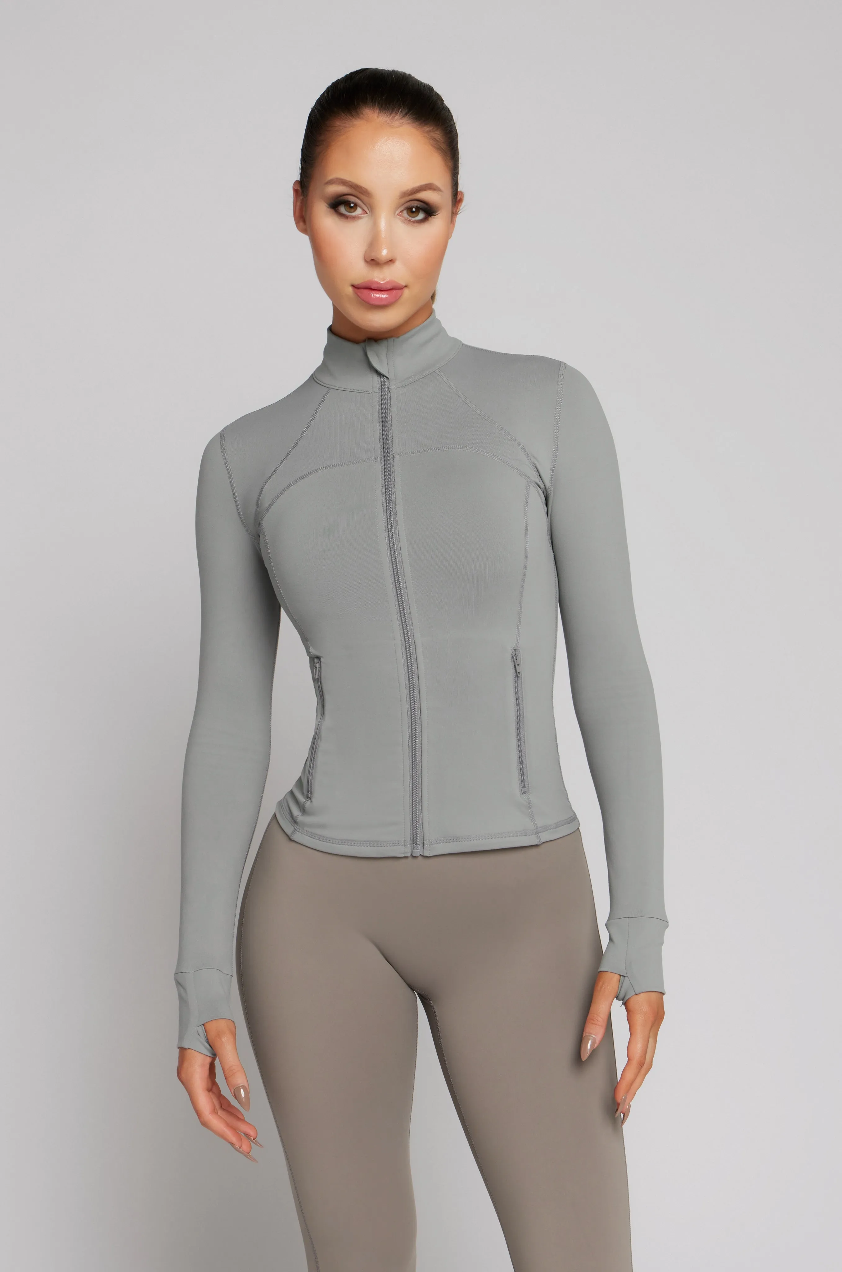 Zip Jacket - Light Grey